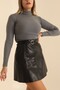 Lycra High Collar Soft Soft Regular Fit Anthracite Women's Knitwear Sweater 220411 - 4
