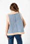 Women's Double Pocket Furry Vest Z1051 - 8