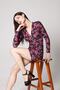 Women's Gathered Side Floral Print Mini Dress - 2