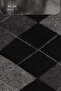 Men's Black- Anthracite Patterned Bamboo Socket Socks - 2