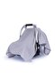 Stroller Cover and Nursing Bib Set of 2 Plain Gray Color 100% Cotton Muslin Fabric - 7