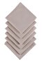 6 Pieces Beige (MILKY COFFEE COLOR) Fabric Serving-Presentation Napkin 1st Quality Duck Linen Fabric (DARK-FREE FABRIC)