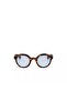 Lauro Unisex Round Classic Havana Sunglasses Blue Gradient - 5