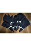 6 Pieces Black Fabric Serving Napkin with Pearl Rings 1st Quality Duck Linen Fabric (DERTLESS FABRIC) - 3