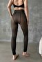Penti Model Women's Black Skin-Looking Thick Thermal Leggings with Plush Inside - 8