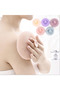 Round Suction Cup Body Skin Cleansing Sponge Exfoliating Effective Hangable Pouch Washcloth