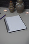 Swan Love Design Black Wooden Cover Notebook - Agenda - Diary - Unlined Notebook - Gift for Lover - 5