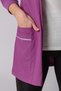 Bergama Women's Long Sleeve Dried Rose Single Top Lycra - Zippered - Doctor Nurse Uniform - Scrubs - 4