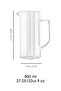 Fire Resistant Borosilicate Glass Jug Detox Herbal Tea Large Size Coffee Pot 800 Ml - 6