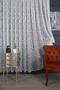 Shawl Knitted Tulle Curtain, (1/3) Closely Pleated, - 5