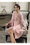 Women's 6 Piece Combed Cotton Laced Nightgown & Dressing Gown Dowry Set