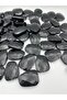 Black Color Large Trapezoid Diamond Patterned Flat Acrylic Beads, 30x40mm Bag Beads (100gr~12 Pieces) - 2