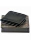 Leather Men's Wallet with Wooden Box