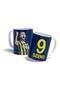 Dzeko Dark Blue Design Printed Mug