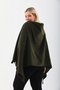 Fleece Shawl Khaki Green with Tassels - 8