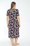 women's floral print gauze detail pocket plus size short-sleeved dress - 4