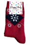 Acrylic Wool Women's 3-Piece Socket Patterned Thermal All Towel Winter Seamless Toe Finish - 6