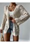 WOMEN'S BOWKNOT STD KNITWEAR LONG CARDIGAN - 3
