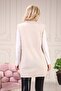 Women's Button Detailed Casual Ecru Sweater - 6