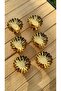 6-Piece Gold Funnel-Shaped Coffee Serving Dish, Suitable for Turkish Delight, Macarons, Sugar, Serving, Coffee, and Treats. - 3