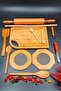 Wooden Rotating Roller Rolling Pin Trivet Kitchen Spoon Bamboo Cutting Board Dowry Set Special for Mother's Day