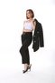 Women's Atlas Fabric Pocket Belted Trousers - 5