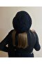 Women's Winter Black Color Patterned Beret and Scarf Set 2 Pieces - Hat - Valentine's Day Gift - 6