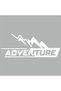 Adventure 4x4 Car Sticker 20x10 Cm White