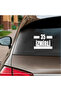 White Car Sticker with 35 Izmir - 16X9 cm - 2