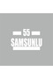 55 Samsung Car Sticker 16x9 Cm White