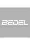 Bedel Car Sticker 18x3 Cm White