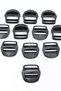 2.5 cm Black Humpback Buckle, 10 Pieces - 3