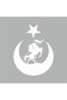 Akıncı And Moon Star Turkish Flag Car Sticker 15x20 Cm White