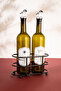 Bottle Oil Dispenser Stand Black Kitchen Organizer Dish Soap Stand Stainless Finish Tableware Decoration - 3