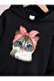 Kids Girls Cute Cat Top and Bottom Tracksuit Set - 2