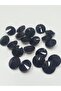 12mm Round Conical Stone - Black (50 PCS)
