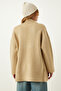 Women's Biscuit Pocket Thick Textured Knitwear Cardigan PF00063 - 8