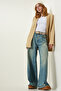 Women's Biscuit Pocket Thick Textured Knitwear Cardigan PF00063