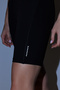 Siyah Mat Toparlayıcı Kumaş Reflektör Baskılı Örme Spor Biker/Bisikletçi/Kısa Tayt THMSS24TY00006 - 5