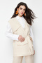 Stone Linen-Look Vest Pants Woven Top and Bottom Set TCTSS24US00023 - 2