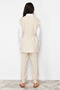 Stone Linen-Look Vest Pants Woven Top and Bottom Set TCTSS24US00023 - 6