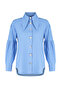 Blue Baby Collar Accessory Cotton Woven Shirt TCTSS24TG00029 - 7