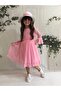 Laced Princess Model Girl's Dress with Hat - 4