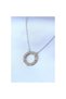 Toptanbulurum 316L Steel Silver Color Zircon Stone Gold Detail Xoxo Women's Necklace - Bj-Bko7459