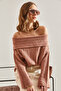 Women's Dark Powder Degaje Collar Sweater 40981004 - 8