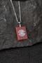 Agate Stone Necklace with Prophet Seal and Mashallah Written - 2