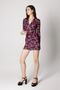 Women's Gathered Side Floral Print Mini Dress