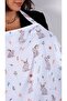 Nursing Cover and Stroller Cover Set of 2 Hospital Exit 100% Cotton Muslin Fabric Rabbit Pattern - 2