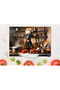 Glass Cutting Board Kitchen and Cute Dog Themed 35x23 cm - 3