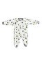 Ecru Sweet Dreams Flannel Romper for Children Aged 7-12 - Fiber Free and Comfortable Sleep Design